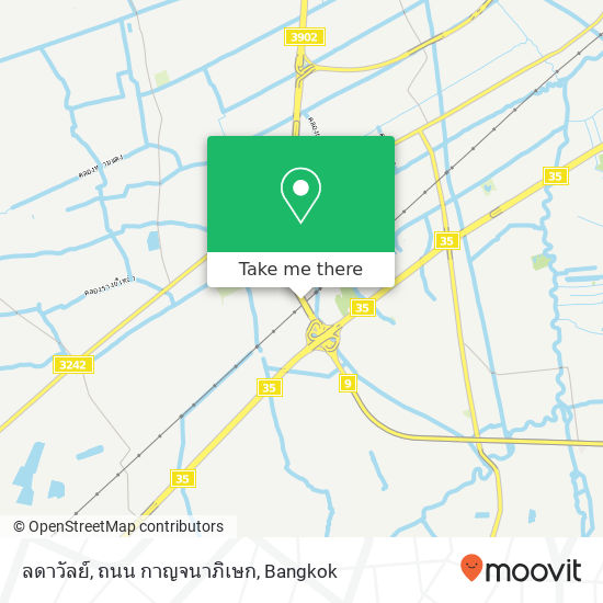 ลดาวัลย์, ถนน กาญจนาภิเษก map