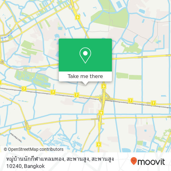 หมู่บ้านนักกีฬาแหลมทอง, สะพานสูง, สะพานสูง 10240 map