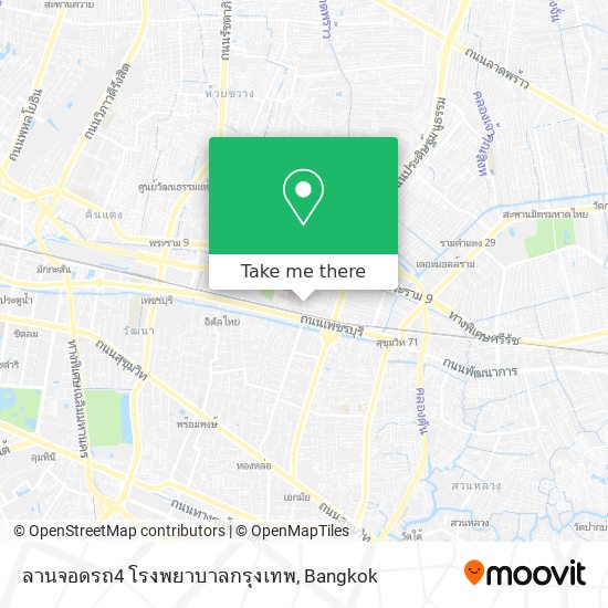 ลานจอดรถ4 โรงพยาบาลกรุงเทพ map