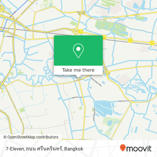 7-Eleven, ถนน ศรีนครินทร์ map