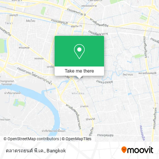 ตลาดรถยนต์ พี.เค. map