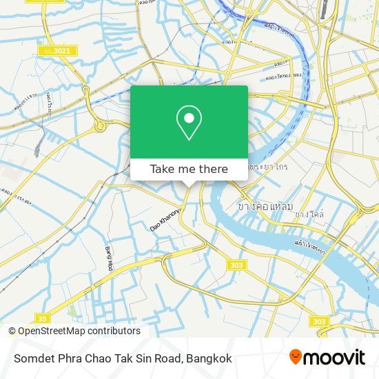 Somdet Phra Chao Tak Sin Road map