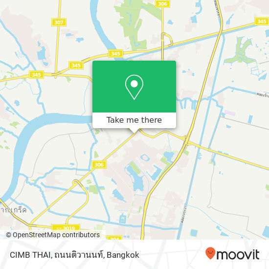 CIMB THAI, ถนนติวานนท์ map