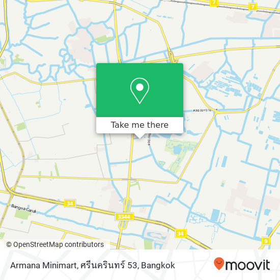 Armana Minimart, ศรีนครินทร์ 53 map
