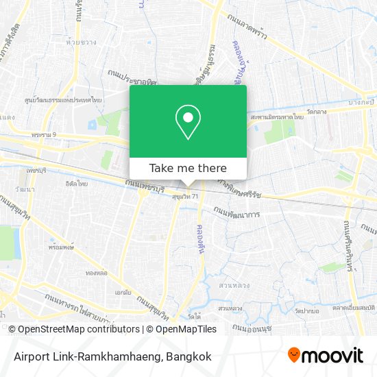 Airport Link-Ramkhamhaeng map