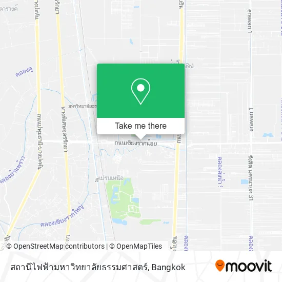 สถานีไฟฟ้ามหาวิทยาลัยธรรมศาสตร์ map