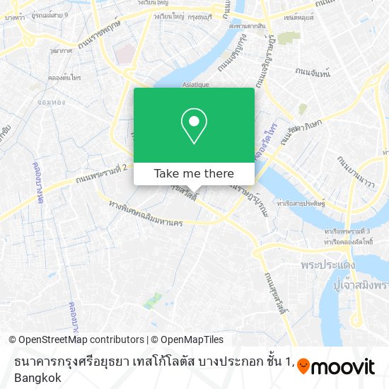 ธนาคารกรุงศรีอยุธยา เทสโก้โลตัส บางประกอก ชั้น 1 map