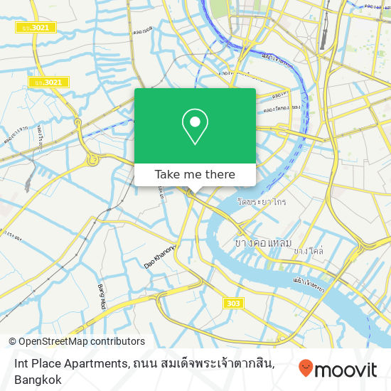 Int Place Apartments, ถนน สมเด็จพระเจ้าตากสิน map