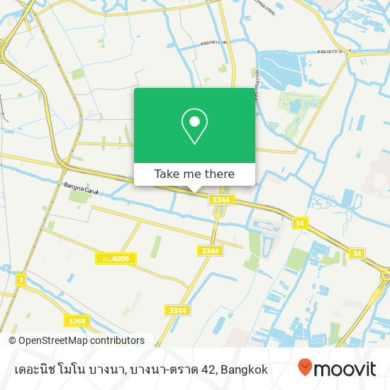 เดอะนิช โมโน บางนา, บางนา-ตราด 42 map