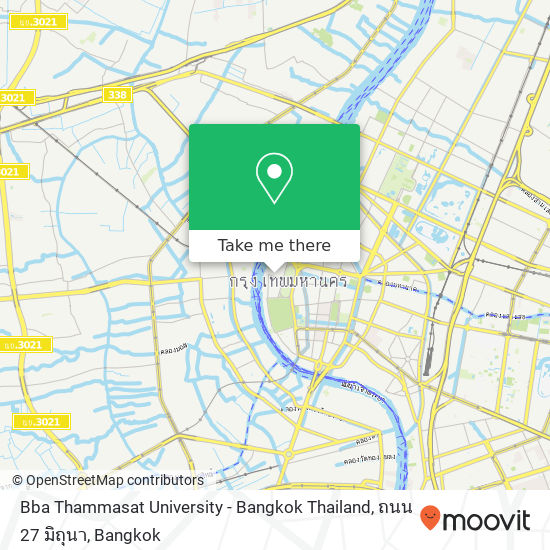 Bba Thammasat University - Bangkok Thailand, ถนน 27 มิถุนา map