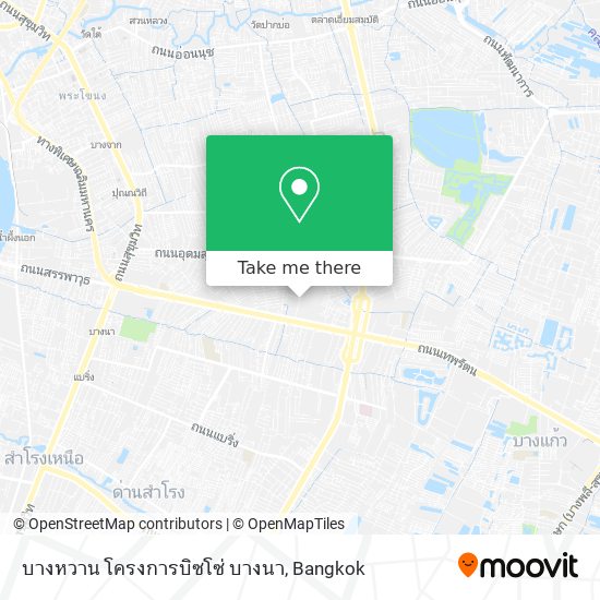 บางหวาน โครงการบิซโซ่ บางนา map