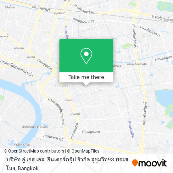 บริษัท อู่ เอส.เอส. อินเตอร์กรุ๊ป จำกัด สุขุมวิท93 พระขโนง map