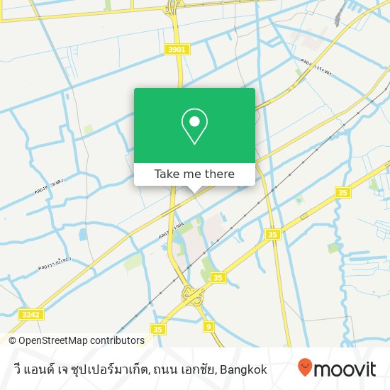 วี แอนด์ เจ ซุปเปอร์มาเก็ต, ถนน เอกชัย map