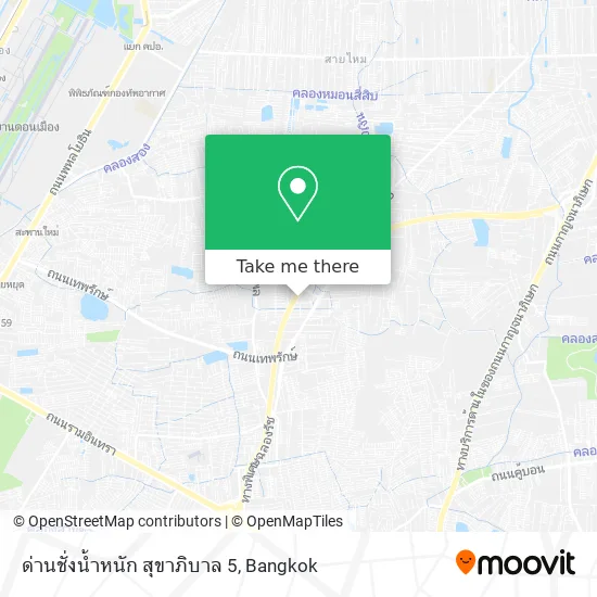 ด่านชั่งน้ำหนัก สุขาภิบาล 5 map