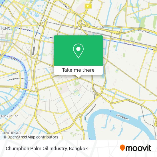 Chumphon Palm Oil Industry map