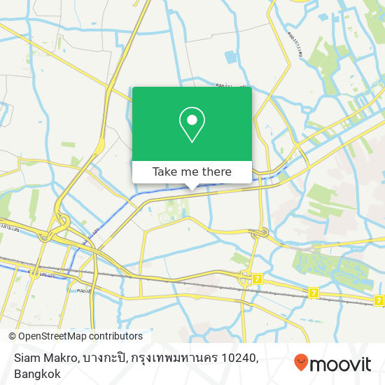 Siam Makro, บางกะปิ, กรุงเทพมหานคร 10240 map