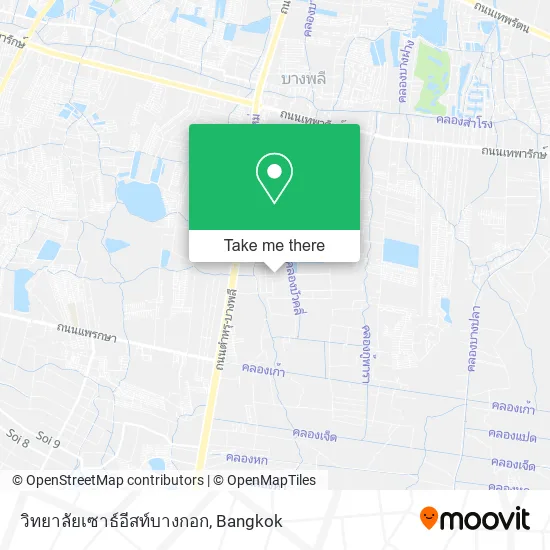 วิทยาลัยเซาธ์อีสท์บางกอก map