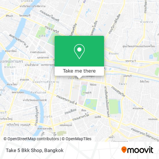 Take 5 Bkk Shop map