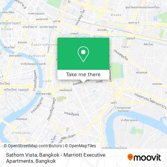 Sathorn Vista, Bangkok - Marriott Executive Apartments map