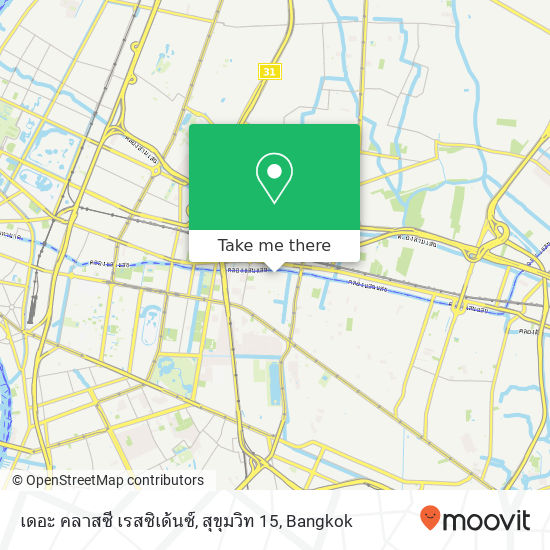 เดอะ คลาสซี เรสซิเด้นซ์, สุขุมวิท 15 map