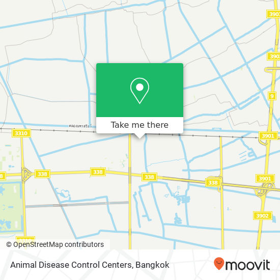 Animal Disease Control Centers map