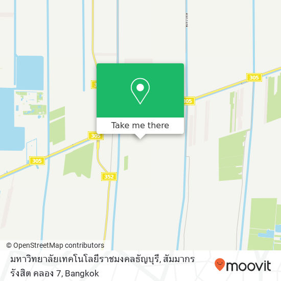 มหาวิทยาลัยเทคโนโลยีราชมงคลธัญบุรี, สัมมากร รังสิต คลอง 7 map