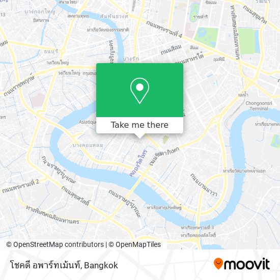 โชคดี อพาร์ทเม้นท์ map