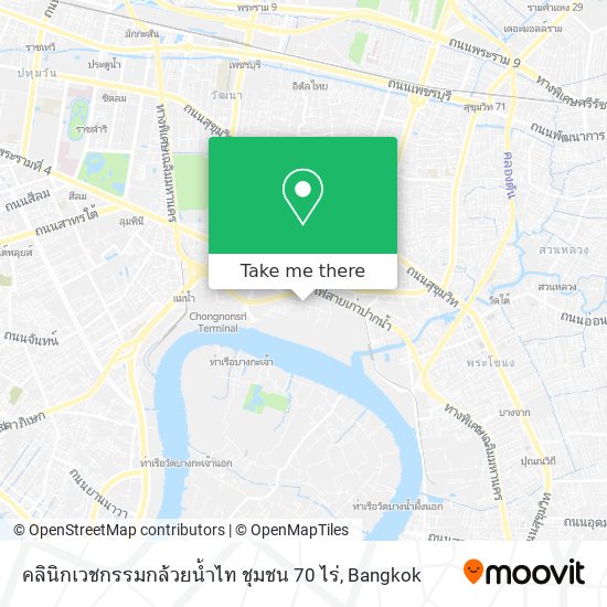 คลินิกเวชกรรมกล้วยน้ำไท ชุมชน 70 ไร่ map