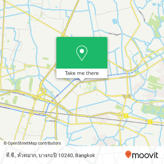 ที.ซี., หัวหมาก, บางกะปิ 10240 map