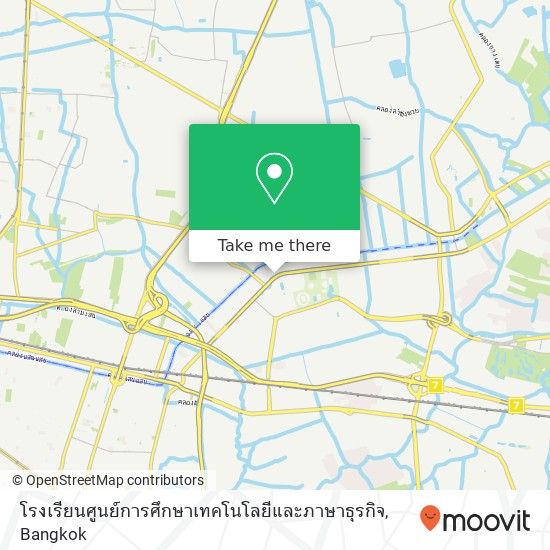 โรงเรียนศูนย์การศึกษาเทคโนโลยีและภาษาธุรกิจ map