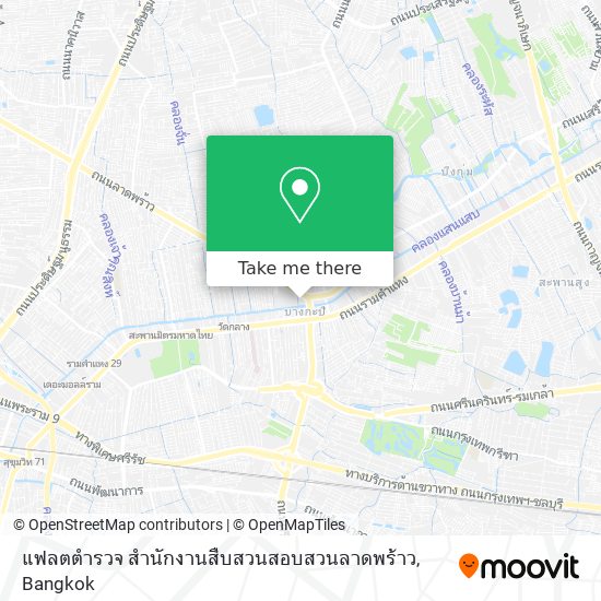 แฟลตตำรวจ สำนักงานสืบสวนสอบสวนลาดพร้าว map