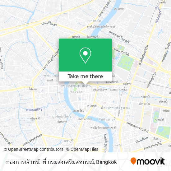 กองการเจ้าหน้าที่ กรมส่งเสริมสหกรณ์ map