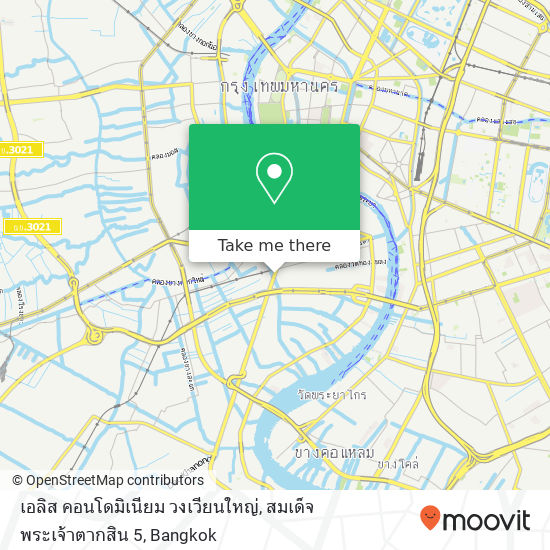 เอลิส คอนโดมิเนียม วงเวียนใหญ่, สมเด็จพระเจ้าตากสิน 5 map