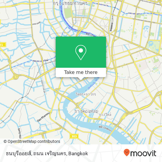 ธนบุรีออยส์, ถนน เจริญนคร map