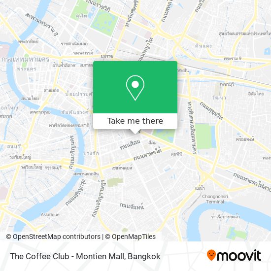 The Coffee Club - Montien Mall map