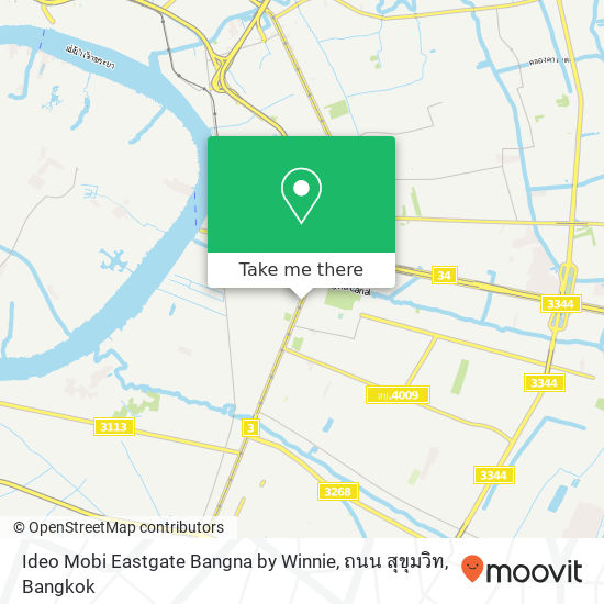 Ideo Mobi Eastgate Bangna by Winnie, ถนน สุขุมวิท map