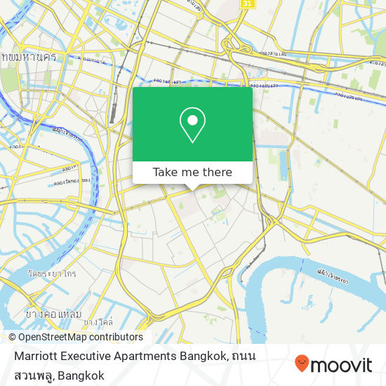 Marriott Executive Apartments Bangkok, ถนน สวนพลู map