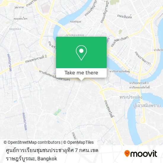 ศูนย์การเรียนชุมชนประชาอุทิศ 7 กศน.เขตราษฎร์บูรณะ map