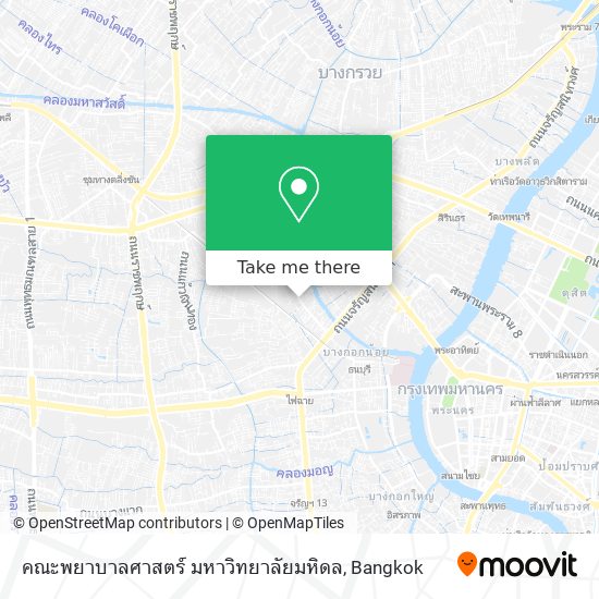 คณะพยาบาลศาสตร์ มหาวิทยาลัยมหิดล map