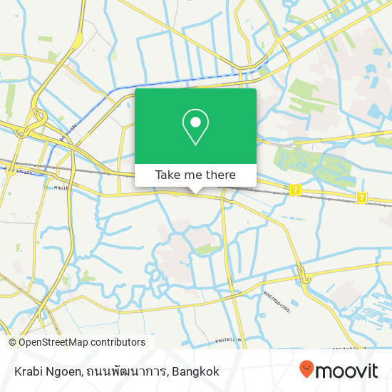 Krabi Ngoen, ถนนพัฒนาการ map