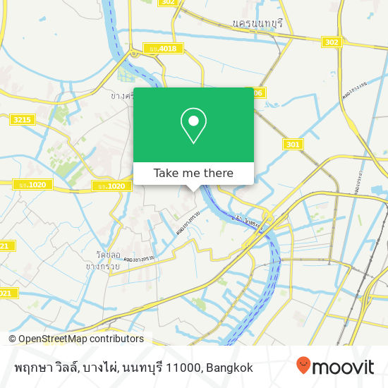 พฤกษา วิลล์, บางไผ่, นนทบุรี 11000 map