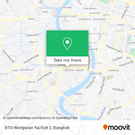 BTS-Wongwian Yai/Exit 2 map