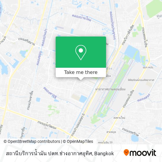 สถานีบริการน้ำมัน ปตท.ช่างอากาศอุทิศ map
