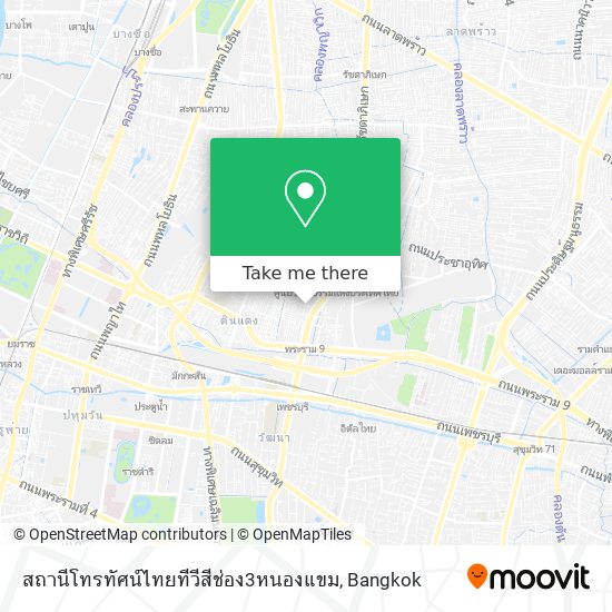 สถานีโทรทัศน์ไทยทีวีสีช่อง3หนองแขม map