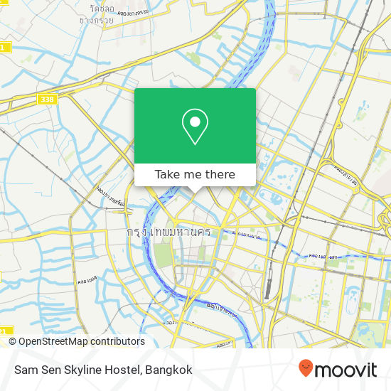 Sam Sen Skyline Hostel map