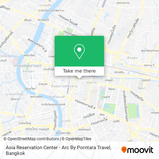 Asia Reservation Center - Arc By Porntara Travel map