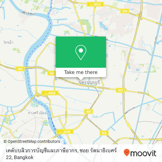 เคดับบลิวการบัญชีและภาษีอากร, ซอย รัตนาธิเบศร์ 22 map