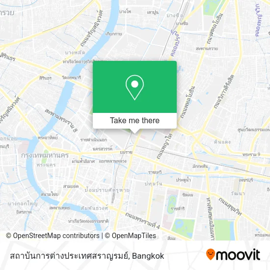 สถาบันการต่างประเทศสราญรมย์ map