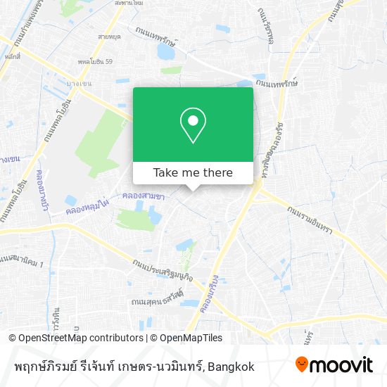 พฤกษ์ภิรมย์ รีเจ้นท์ เกษตร-นวมินทร์ map