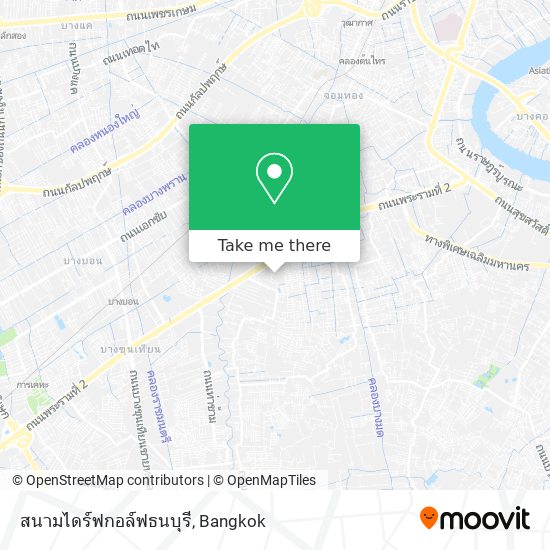 สนามไดร์ฟกอล์ฟธนบุรี map